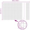 Svařované drátěné oplocení s 22 U sloupky Zelená 1.4x50 m Ocel 3336525