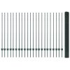 Svařované drátěné oplocení s 22 U sloupky Zelená 1.4x50 m Ocel 3336525
