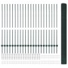 Svařované drátěné oplocení s 22 U sloupky Zelená 1.4x50 m Ocel 3336525