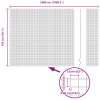 Svařovaný drátěný plot s 22 U sloupky Zelený 1,5x50 m Ocel 3336527