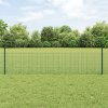 Svářený drátěný plot s 44 U sloupky Zelený 0,5x100 m Ocel 3336533
