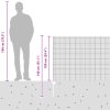 Svařovaný drátěný plot s 44 U sloupky Zelený 1x100 m Ocel 3336545