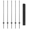 Svařené drátěné oplocení s 10 U sloupky šedé 1,2x10 m ocel 3336568