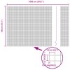 Svařovaná drátěná plotovina s 10 U sloupky Šedá 1,4x10 m Ocel 3336570