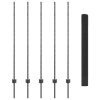 Svařovaná drátěná plotovina s 10 U sloupky Šedá 1,4x10 m Ocel 3336570