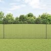 Svařovaná drátěná plotovina s 10 U sloupky Šedá 1,4x10 m Ocel 3336570
