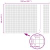 Svárná drátěná oplocenka s 10 U sloupky šedá 1.4x10 m ocel 3336573