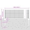 Svařovaný drátěný plot s 11 U příspěvky Šedá 0.4x25 m Ocel 3336581