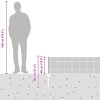 Svařovaný drátěný plot s 11 U příspěvky Šedá 0.4x25 m Ocel 3336581