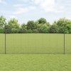 Svařovaný drátěný plot s 22 U sloupky Šedý 1,5x25 m Ocel 3336610