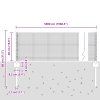 Svařovaný drátěný plot s 22 U sloupky Šedý 0.4x50 m Ocel 3336616