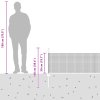 Svařovaný drátěný plot s 22 U sloupky Šedá 0.5x50 m Ocel 3336620