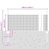 Svařovaný drátěný plot s 22 U sloupky Šedá 0.5x50 m Ocel 3336620