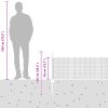 Šedý svařovaný drátěný plot s 22 U sloupky 0,5x50 m ocel 3336623