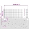 Šedý svařovaný drátěný plot s 22 U sloupky 0,5x50 m ocel 3336623