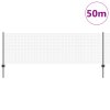 Svařovaný drátěný plot s 22 U sloupky Šedý 0.8x50 m Ocel 3336629
