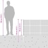 Svařovaná drátěná síť s 22 U tyčemi Šedá 0.8x50 m 3336631
