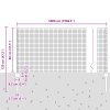 Svařovaná drátěná síť s 22 U tyčemi Šedá 0.8x50 m 3336631
