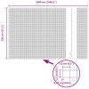 Svařovaný drátěný plot s 44 U sloupy Šedý 1,2x50 m Ocel 3336636