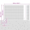 Svařované drátěné oplocení s 44 U sloupky Šedá 1.4x50 m Ocel 3336642