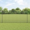 Svářený drátěný plot s 44 U sloupky Šedý 1,5x50 m Ocel 3336644