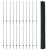 Plotové sloupky vidaXL 11 ks U-Channel zelené 150 cm ocel, Šestiúhelníkový plot vidaXL zelený 1,5x50 m ocel 3336765