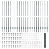 Plotové sloupky vidaXL 11 ks U-Channel zelené 150 cm ocel, Šestiúhelníkový plot vidaXL zelený 1,5x50 m ocel 3336765