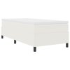 Postel Box Spring Krémová Jednolůžková Manšestr 3337384