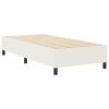 Postel Box Spring Krémová Jednolůžková Manšestr 3337384