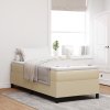Boxspring postel světle zelená šedá 100x200 cm sametová látka 3337396