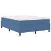Boxspring postel Modrá 160x200 cm manšestr 3337420