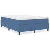 Boxspring postel Modrá 160x200 cm manšestr 3337420