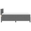 Boxspring postel s matrací a LED osvětlením, šedá, 90x200 cm, kordurová tkanina 3337583