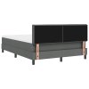 Postel s boxspringem a matrací tmavě šedá 160x200 cm látka 3338700
