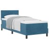 Boxspring postel s matrací tmavě modrá 80x200 cm samet 3339204