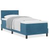 Boxspring postel s matrací tmavě modrá 80x200 cm samet 3339204
