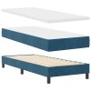 Boxspring postel s matrací tmavě modrá 80x200 cm samet 3339204