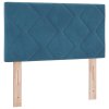 Boxspring postel s matrací tmavě modrá 80x200 cm samet 3339204