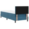 Boxspring postel s matrací tmavě modrá 80x200 cm samet 3339204