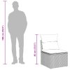 8dílný set zahradního sofa s polštáři šedý poly ratan 3348040