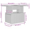 7 Kusová Zahradní Pohovka s Polštáři Béžová Poly Rattan 3348756