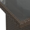 8 kusů zahradního sofa s polstry Hnědý Polyratan 3348764