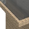 Sada zahradních pohovek s polštářem Béžová Poly Rattan 3348776