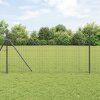 Příspěvky na plot 26 ks Šedá Ø32 mm 190 cm Pozinkovaná ocel 3350139