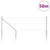 Euro plot s 13 hmoždinkovými tyčemi 0,4x50 m pozinkovaná ocel 3350782