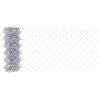 Oplocení z řetězové sítě s 7 sloupky 0.4x10 m Pozinkovaná ocel 3351122
