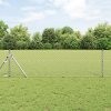 Řetězový plot se 7 sloupky 0.8x10 m Pozinkovaná ocel 3351124