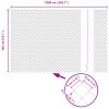 Řetězový plot se 7 skvělými sloupky 1,4x10 m Pozinkovaná ocel 3351207