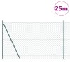 Řetězový plot se 13 sloupky 1.4 x 25 m z pozinku 3351251
