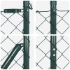 Řetězový plot se 13 sloupky 1.4 x 25 m z pozinku 3351251